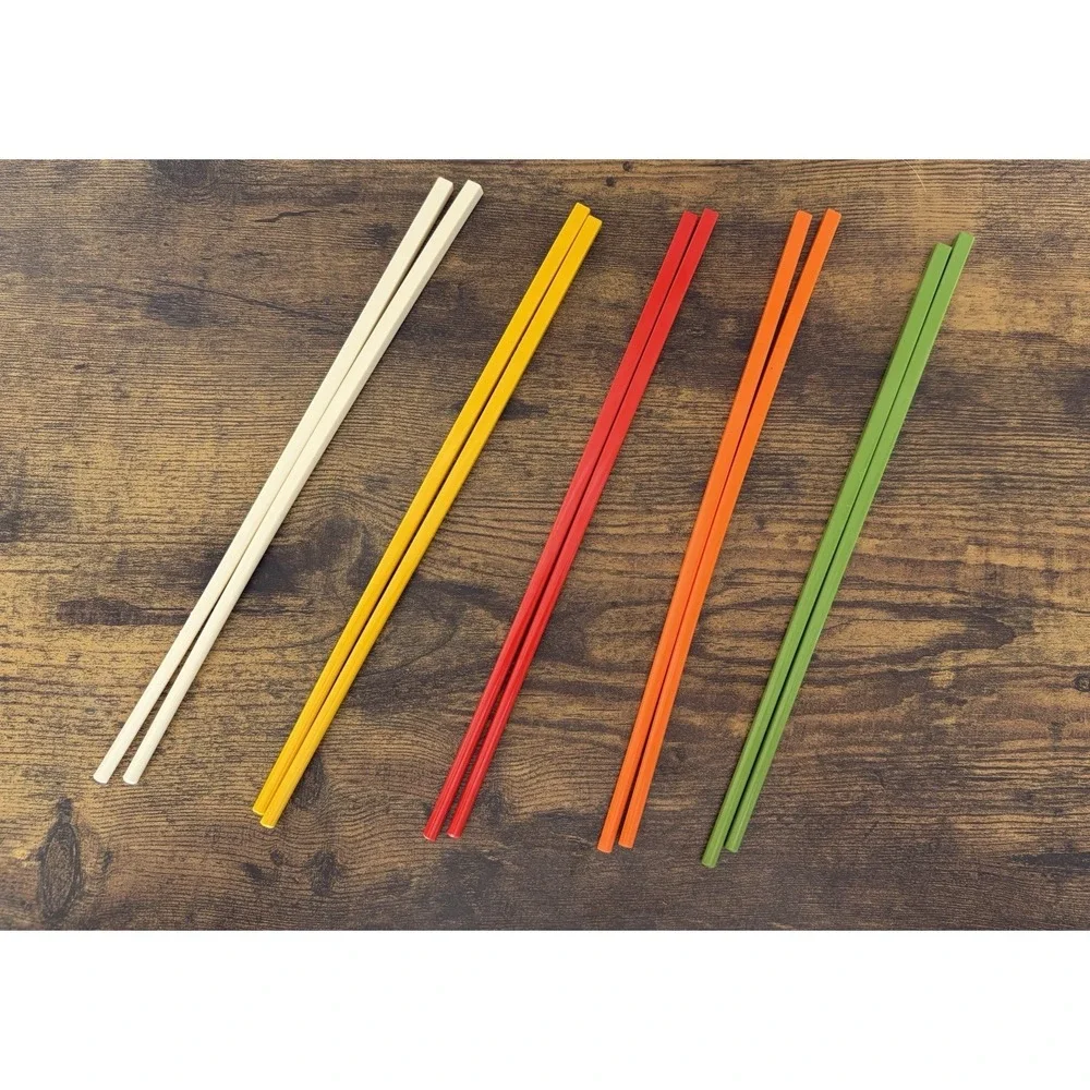 5 Sets Colorful Melamine Chopsticks Dishwasher Safe Beautiful Dinnerware‎ Sushi